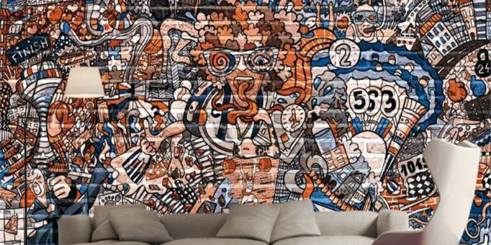 1000x800 US $9.76 39% OFF|beibehang wallpaper for walls 3 d Papier peint mural 3d  fashion creative graffiti wallpaper wallpaper home decoration Vinyl wall-in 