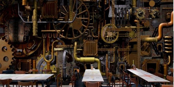 1000x800 Beibehang Custom fashion retro classic personality wallpaper 3D stereo gear  mural background wall papel de parede 3d wallpaper