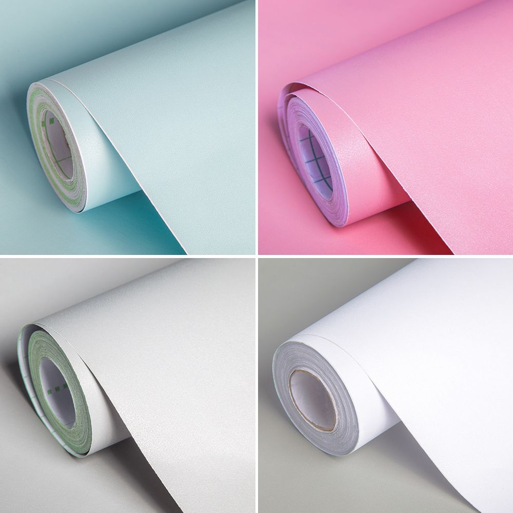 1000x1000 Details about 16.4ft Self-Adhesive Stricker Pure Color Wallpaper PVC  Furniture Film Home Decor