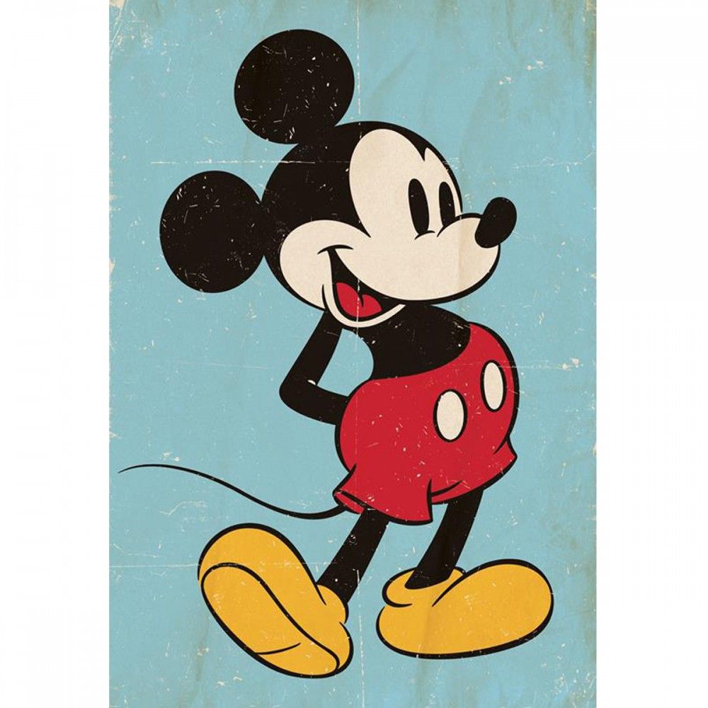 1000x1000 44+] Vintage Mickey Mouse Wallpaper on WallpaperSafari