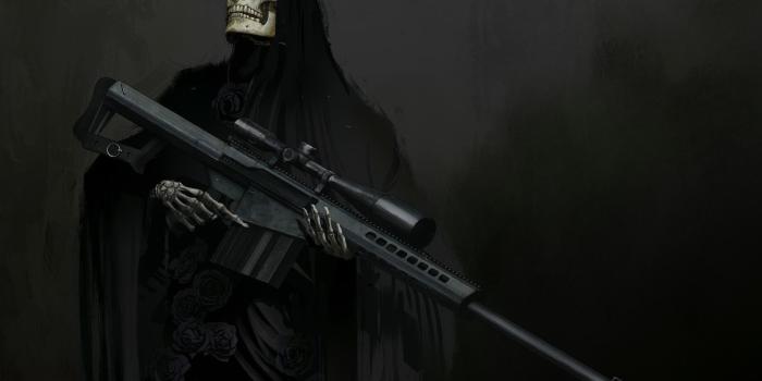 1920x1238 Download 1920x1238 Sniper Grim Reaper, Skull, Black Roses, Looking