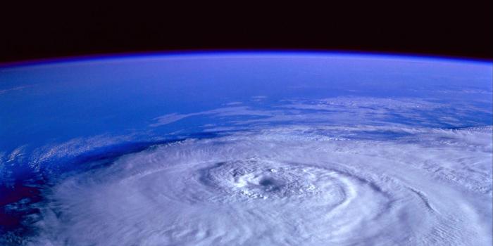 3840x2400 Download wallpaper 3840x2400 hurricane, space, view from space