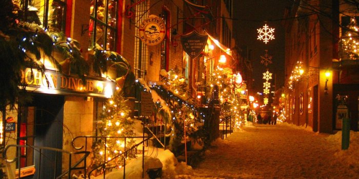 1600x1200 New York Christmas Wallpaper - Christmas Lights At Night Background