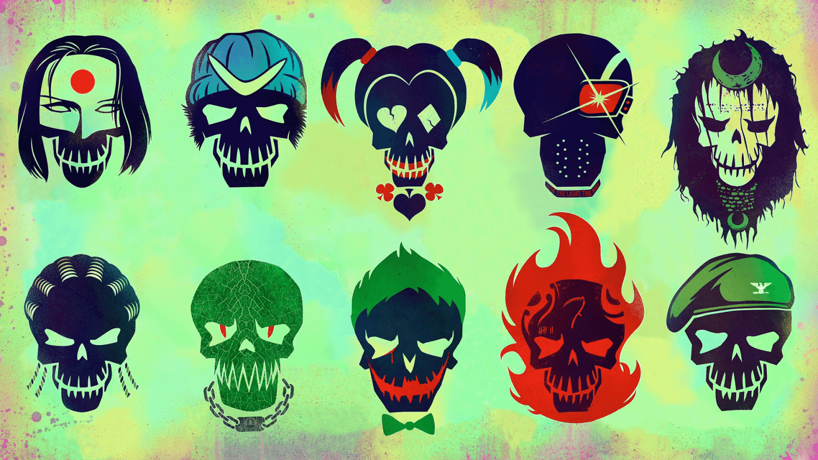 1920x1080 Tried to make a suicide squad wallpaper based on the character