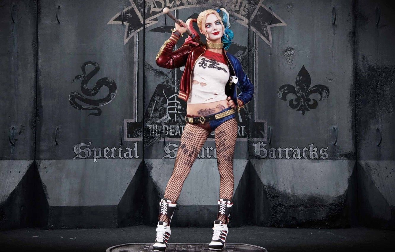 1332x850 Wallpaper Harley Quinn, Harley Quinn, Margot Robbie, Margot Robbie