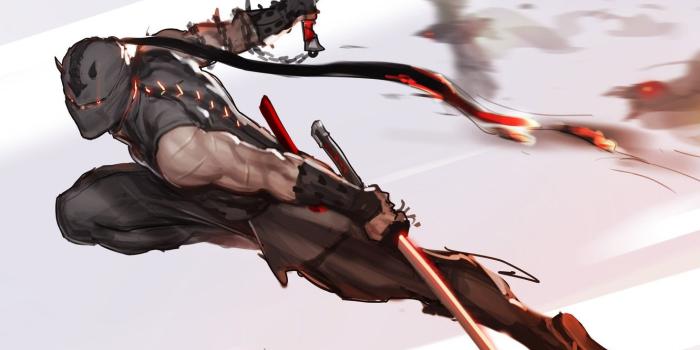 1332x850 Wallpaper weapons, mask, art, attack, ninja, Ninja images for