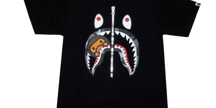 1024x768 A BATHING APE (エイプ) SPLINTER CAMO MILO SHARK TEE