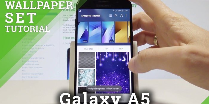 1280x720 How to Change Wallpaper on SAMSUNG Galaxy A5 2017 - Set Up Wallpaper