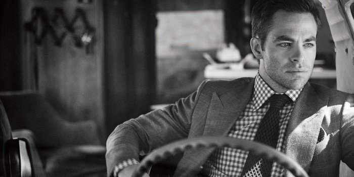 1332x850 Wallpaper actor, black and white, photoshoot, Chris Pine, Chris Pine