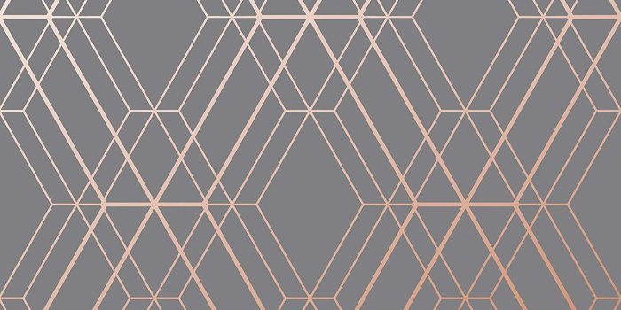 1500x1500 Metro Diamond Geometric Wallpaper - Charcoal and Copper - WOW002 World of  Wallpaper