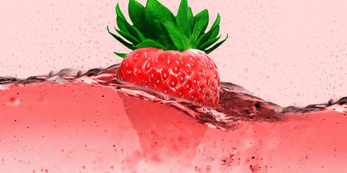 3840x2160 Pink Strawberry Wallpaper 4K