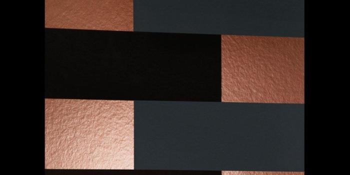960x960 Copper and black wallpaper | Block copper grey black | Erica Wakerly