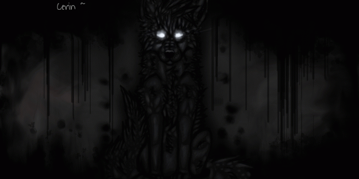 1024x768 cerin wallpaper -dark wolf pup- by fire-fang-14
