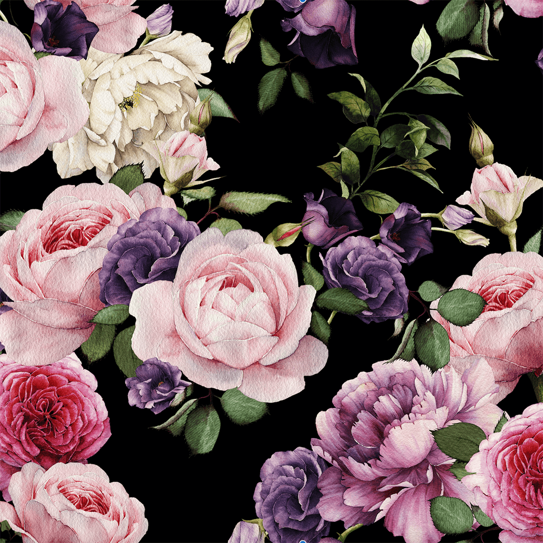 1080x1080 Vintage Floral Wallpaper - Dark | wallpaper,background,caption