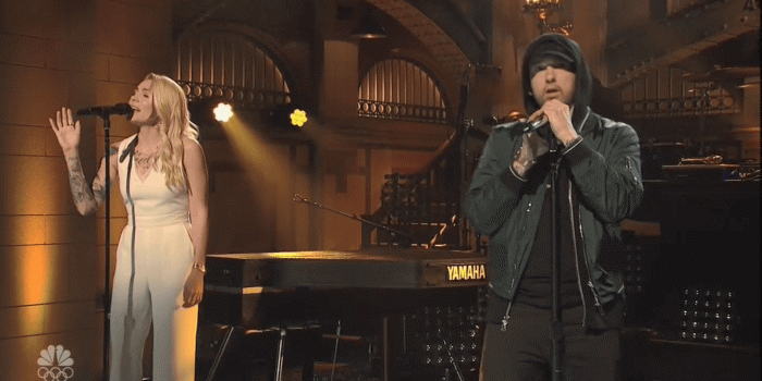 1920x1080 Eminem & Skylar Grey Perform 'Walk on Water' and Medley on 'SNL