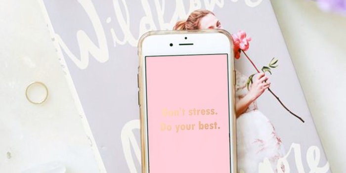 1128x1504 Don't stress, do your best. - Free Wallpaper | Girly Things