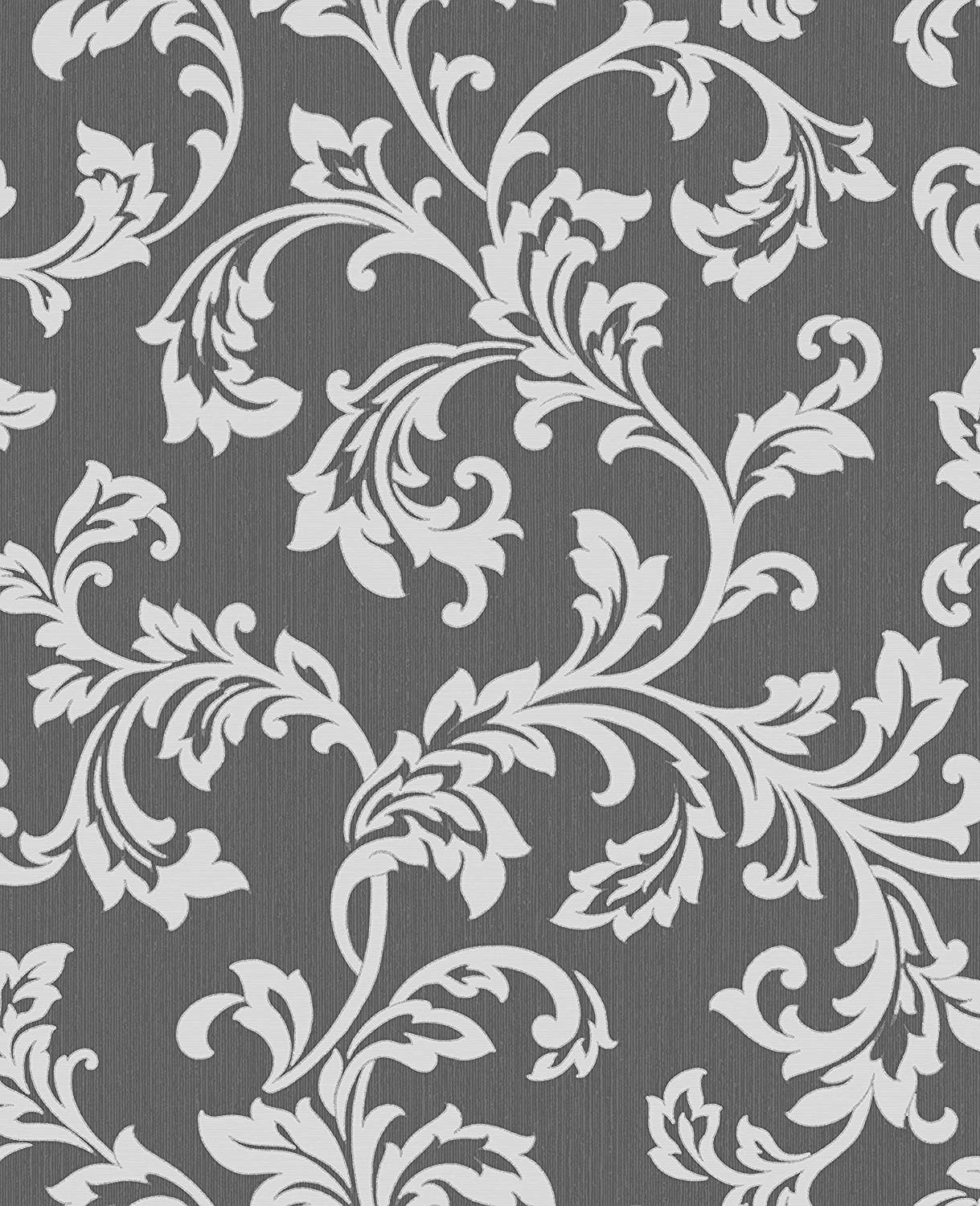1219x1500 Cavendish Floral Wallpaper Black/Silver Fine Decor - - Amazon.com