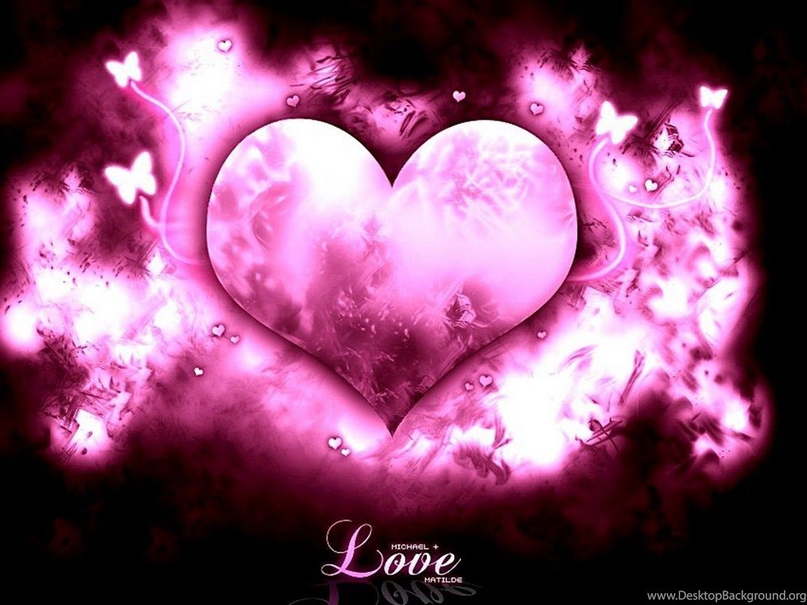 1152x864 Cute Pink Love Heart Wallpapers Desktop Background