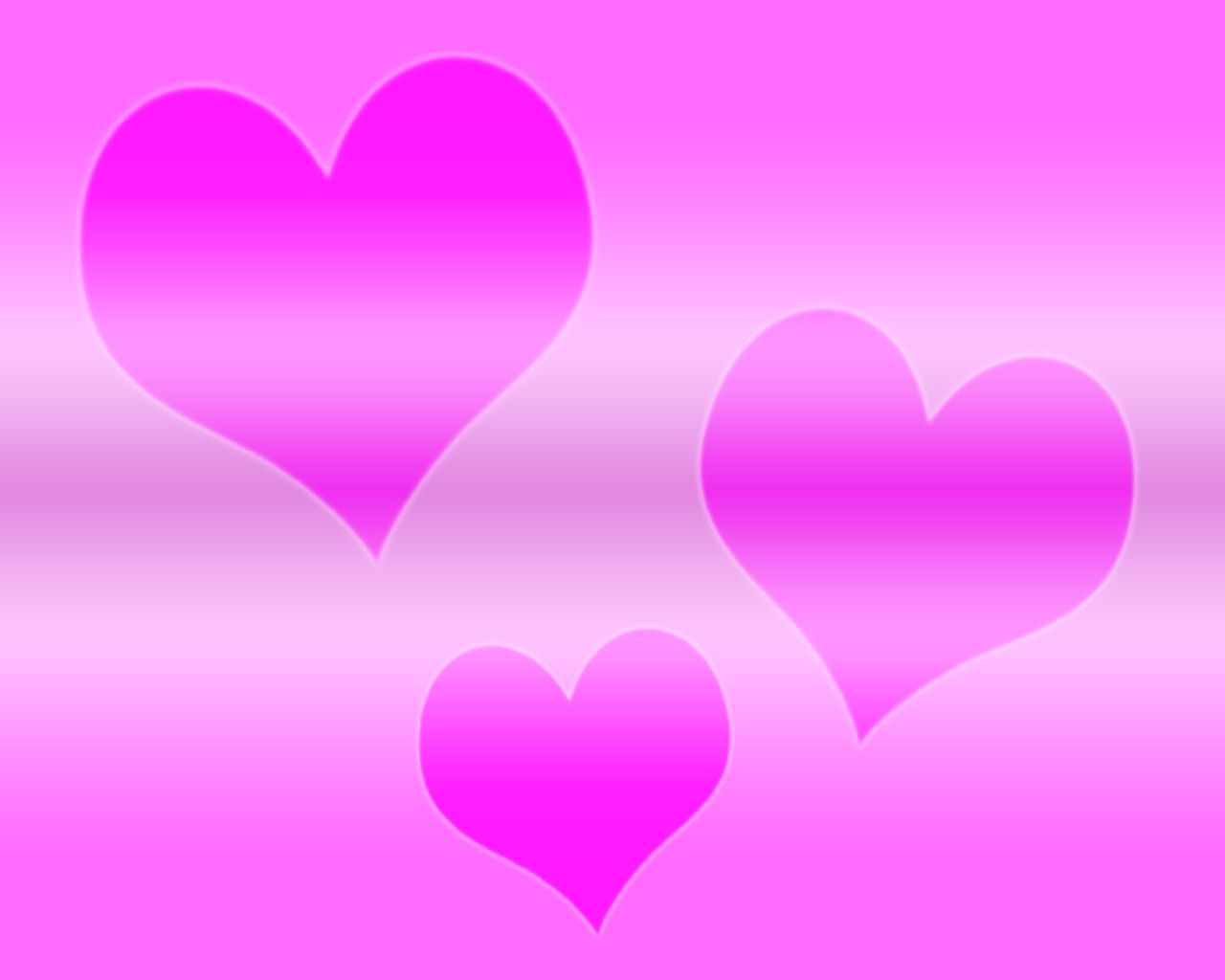 1280x1024 Free download cute pink heart wallpaper [1280x1024] for your Desktop