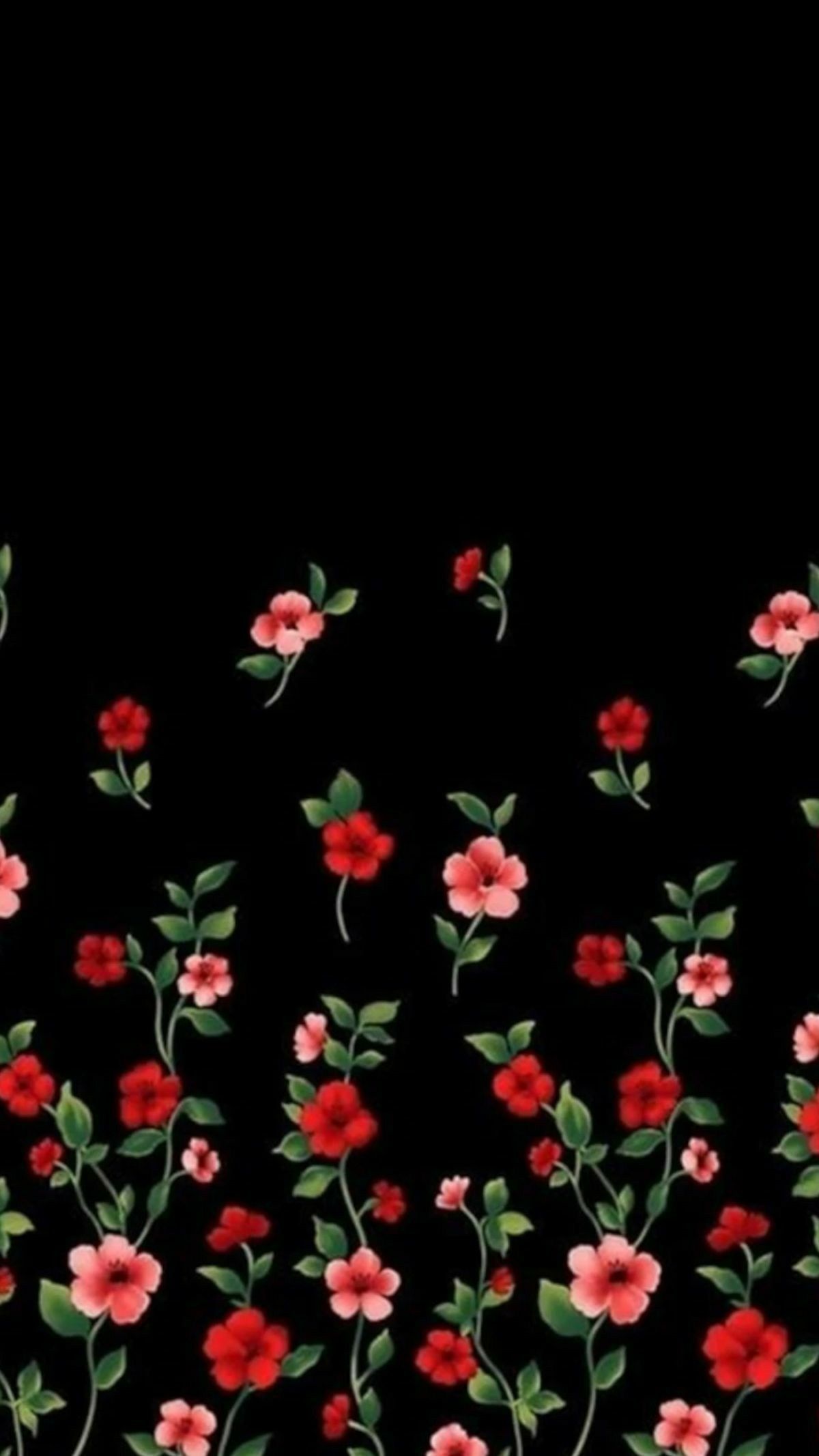 1200x2133 Flowers On Black wallpaper Gallery