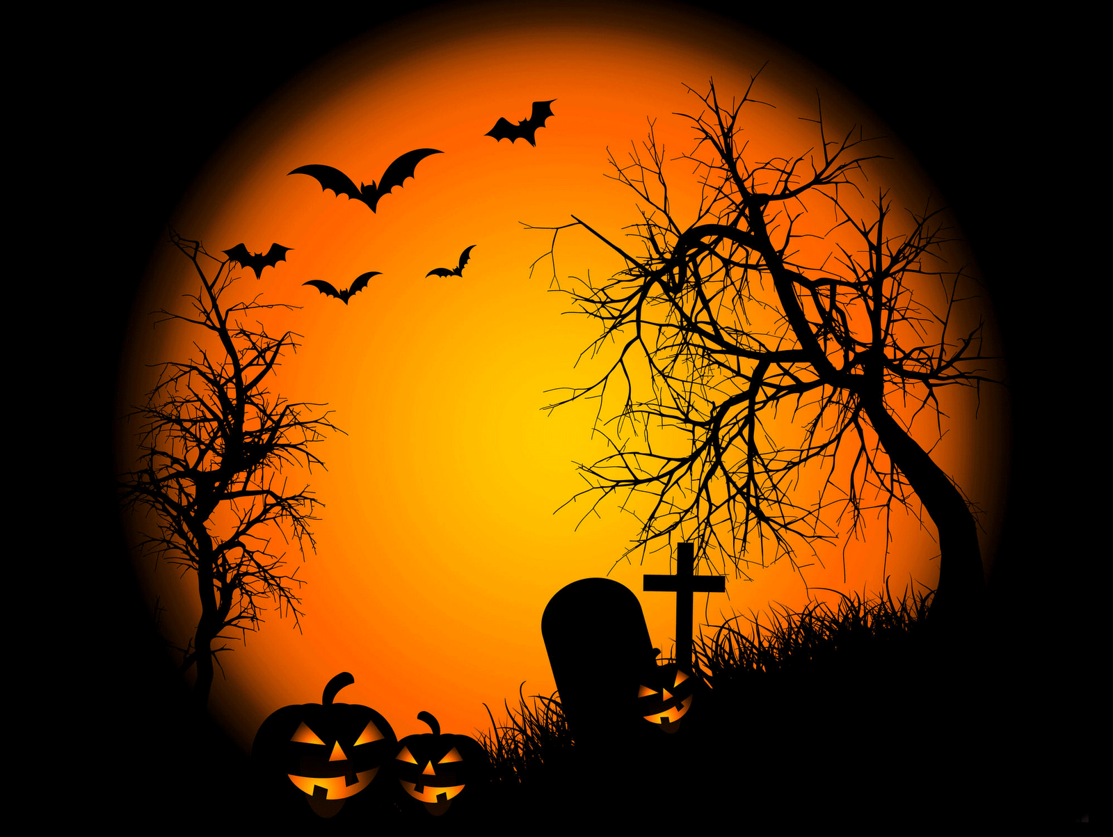1600x1203 Graveyard Halloween Wallpaper Wallpaper Download - High Resolution
