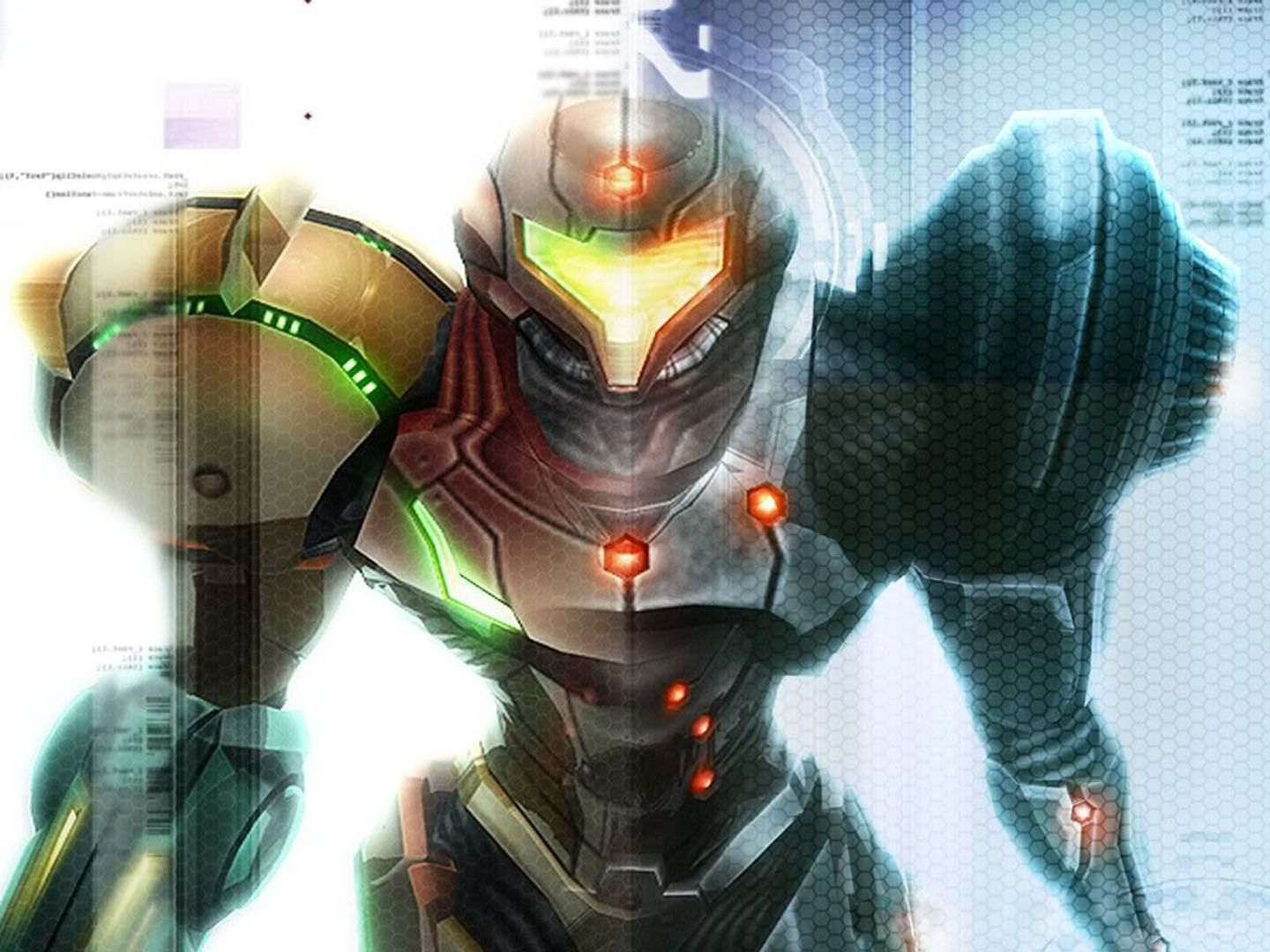 1440x1080 Cybernetic Suit - Metroid Wallpaper