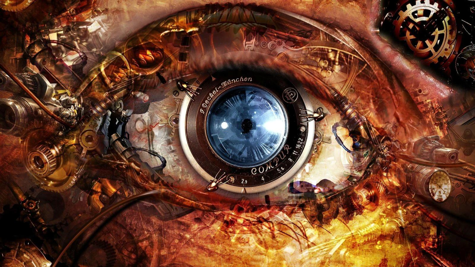 3200x1800 HD wallpaper: Cybernetics, eyes | Wallpaper Flare