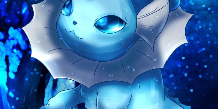 1850x3289 Day 417 - Melt into the Cerulean Waves...Vaporeon! [Fan Art] - Imgur