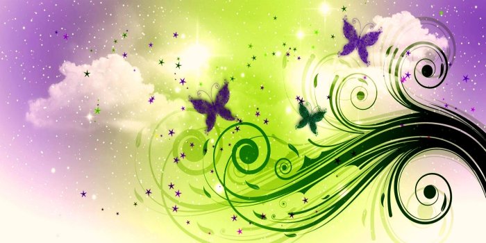 1920x1200 swirls | Wallpaper: butterflies swirls and stars | Hic et Ille