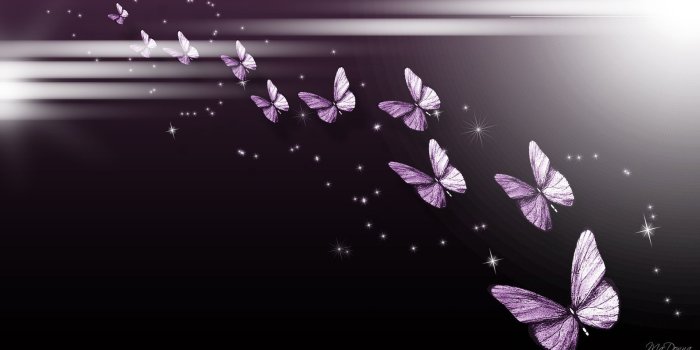 1920x1080 Purple Butterfly Background | Butterfly And Stars Wallpaper