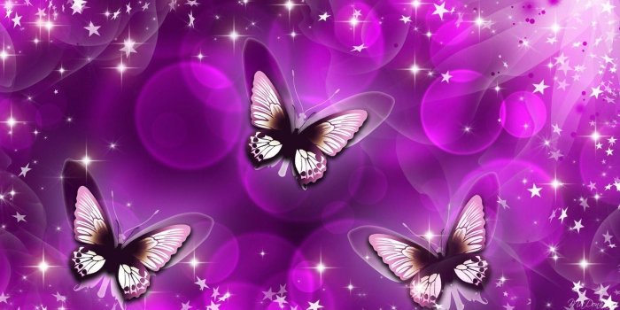 1920x1080 Purple Butterfly and Stars Wallpapers - Top Free Purple Butterfly