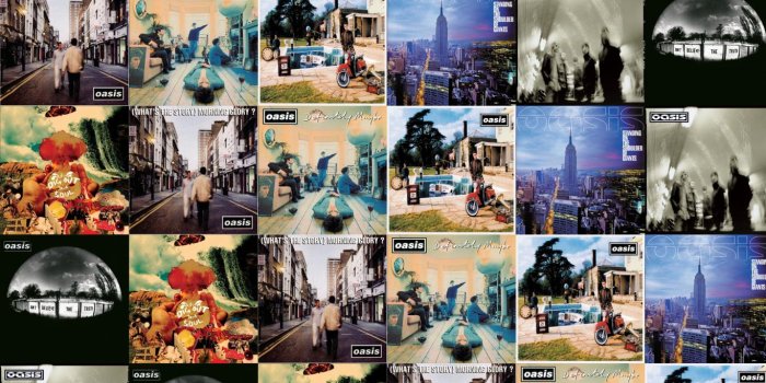 1366x768 Oasis Morning Glory Definitely Maybe Here Now Standing Wallpaper