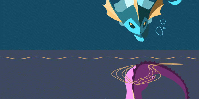 4000x4500 OC] I made a Vaporeon wallpaper (+ shiny version) : pokemon