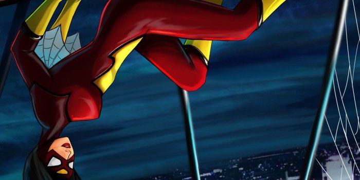 1332x850 Wallpaper the city, costume, Marvel Comics, Spider-Woman, Jessica