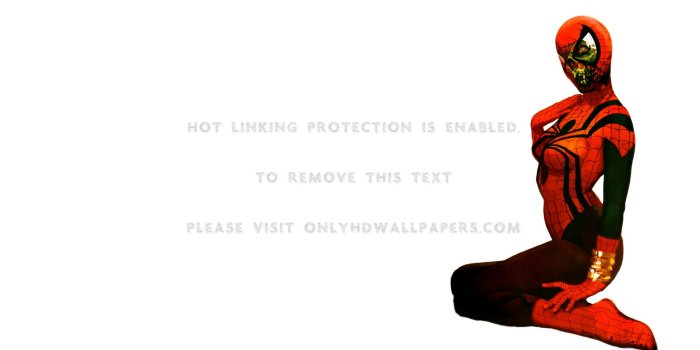 1920x1080 white background Spider-woman