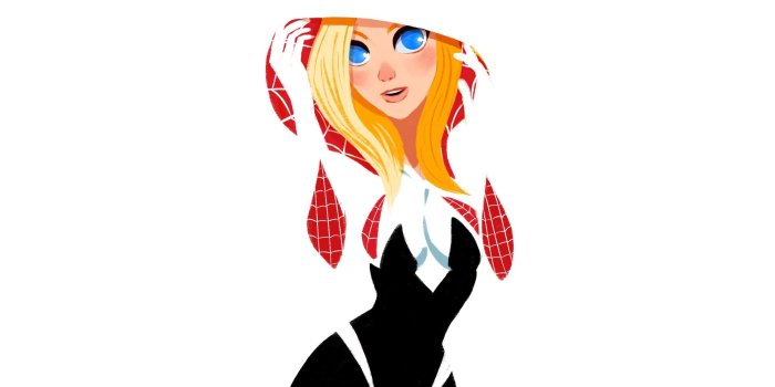 2560x1600 Downaload Spider-Gwen, spider-man, minimal, artwork wallpaper