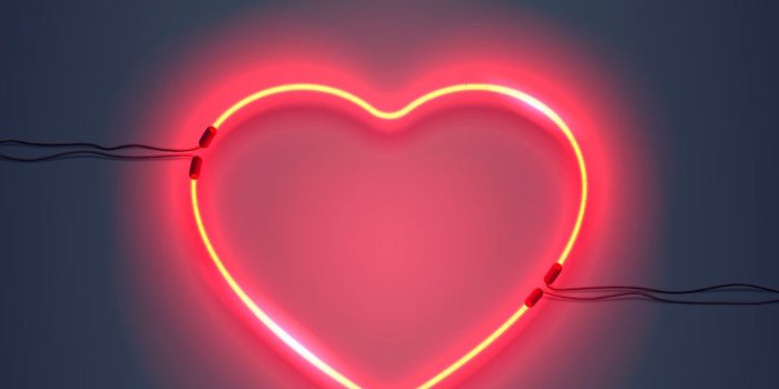 1080x1920 Neon heart | iPhone Wallpaper