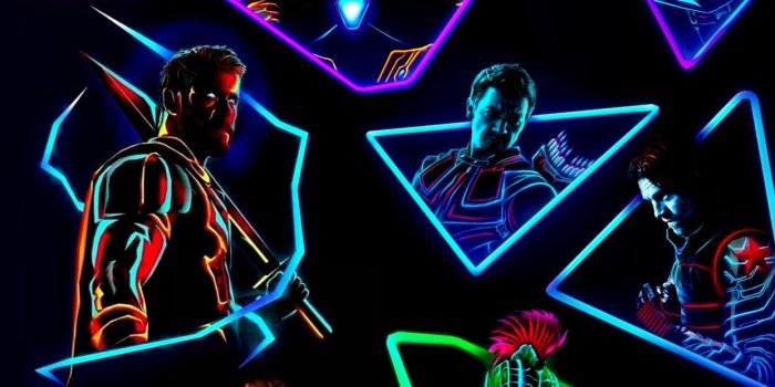 1242x2809 MCU Neon Wallpaper (for anyone who's using an android device with a