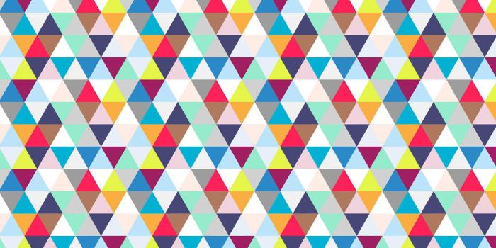 1650x1070 Multicoloured Triangles Wallpaper | Geometric Pattern