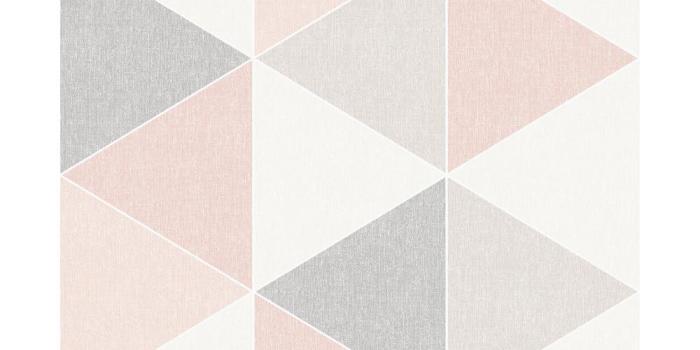 1000x1000 Scandi Triangle Pink Wallpaper