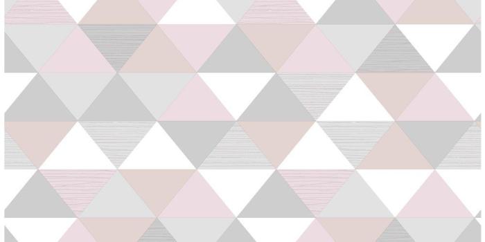 1000x1000 Wilko Geo Triangles Blush Wallpaper