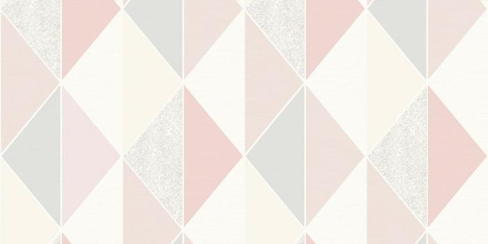 1000x1000 Tate Geometric Triangle Wallpaper Pink Silver