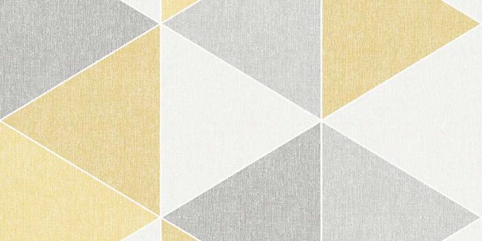 1000x1207 Scandi Triangle by Arthouse - Yellow - Wallpaper - 908206