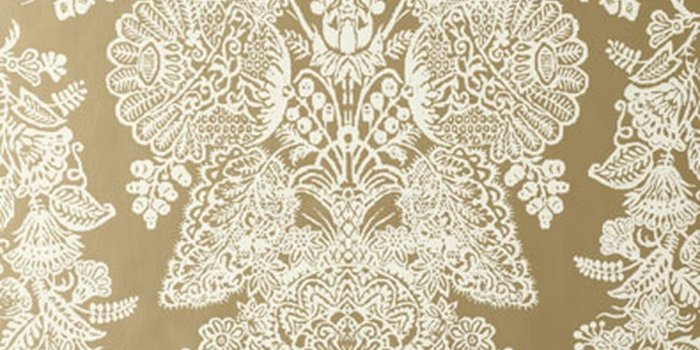 1200x1747 Schumacher Lace Wallpaper Champagne 5003321