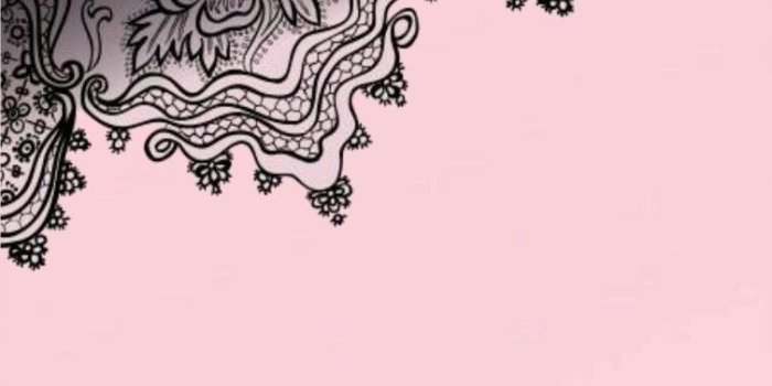 754x1283 Black & Pink Lace Wallpaper... By Artist Unknown... | Fashion idea