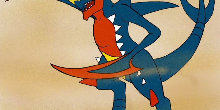 1024x1024 Mega Garchomp Wallpaper - LS