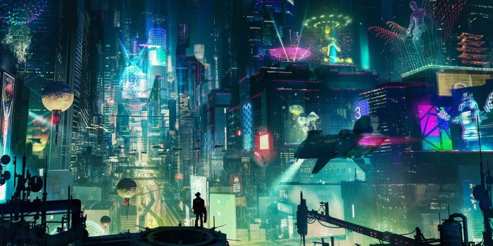2560x1440 2560x1440 Cyberpunk City 1440P Resolution HD 4k Wallpapers, Images