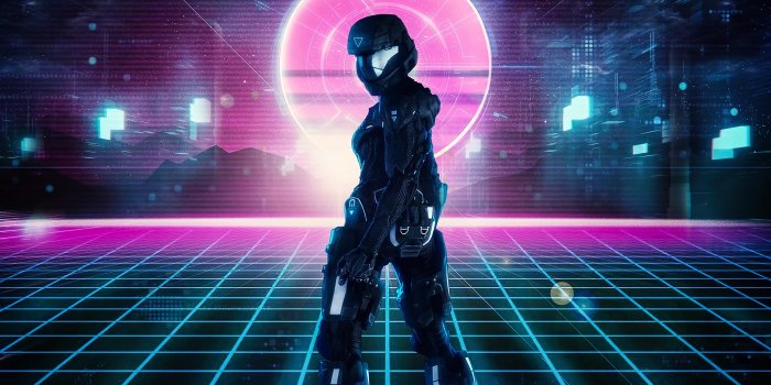 3840x2160 wallpaper robot, armor, sci-fi, cyberpunk HD : Widescreen : High