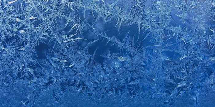 1125x700 Frost blue background glass winter window ice wallpaper | 3264x2032