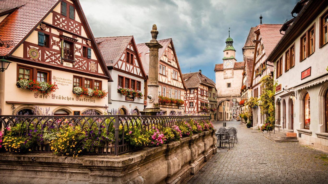1366x768 Rothenburg Germany City Wallpaper | PNG Transparent best stock photos